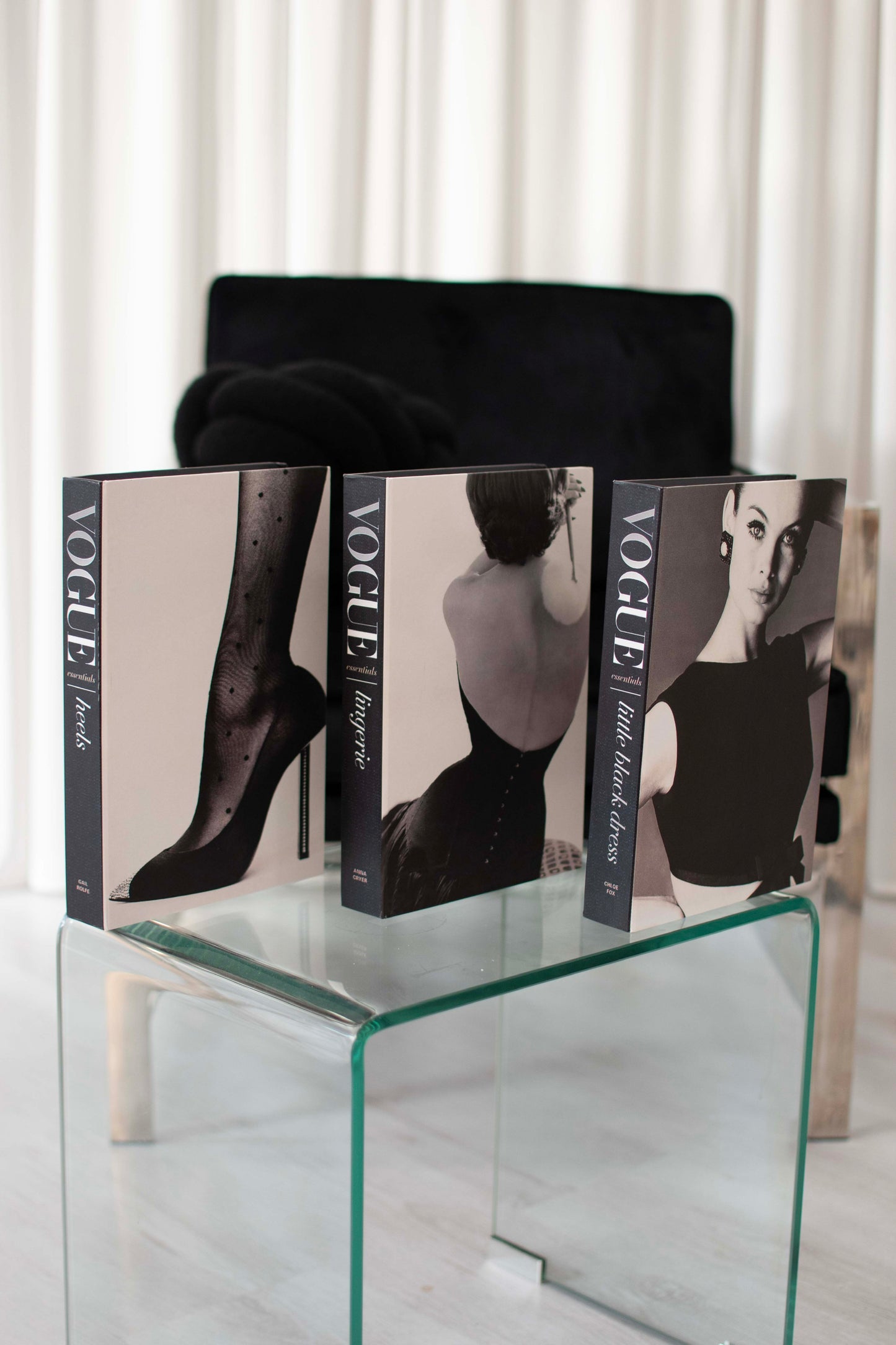 Vogue Little Black Dress Decorative Secret Coffee Table Book Box