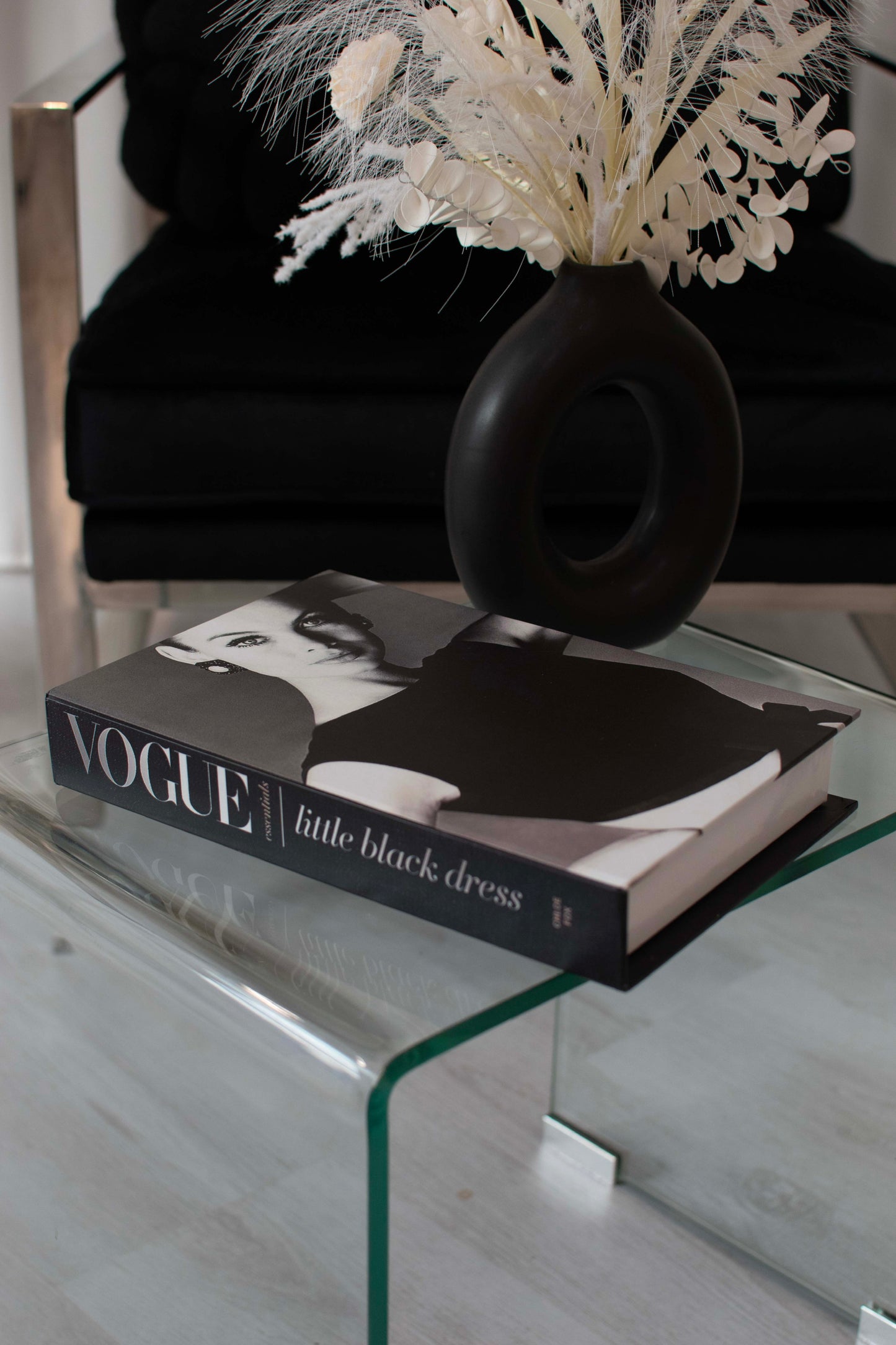 Vogue Little Black Dress Decorative Secret Coffee Table Book Box