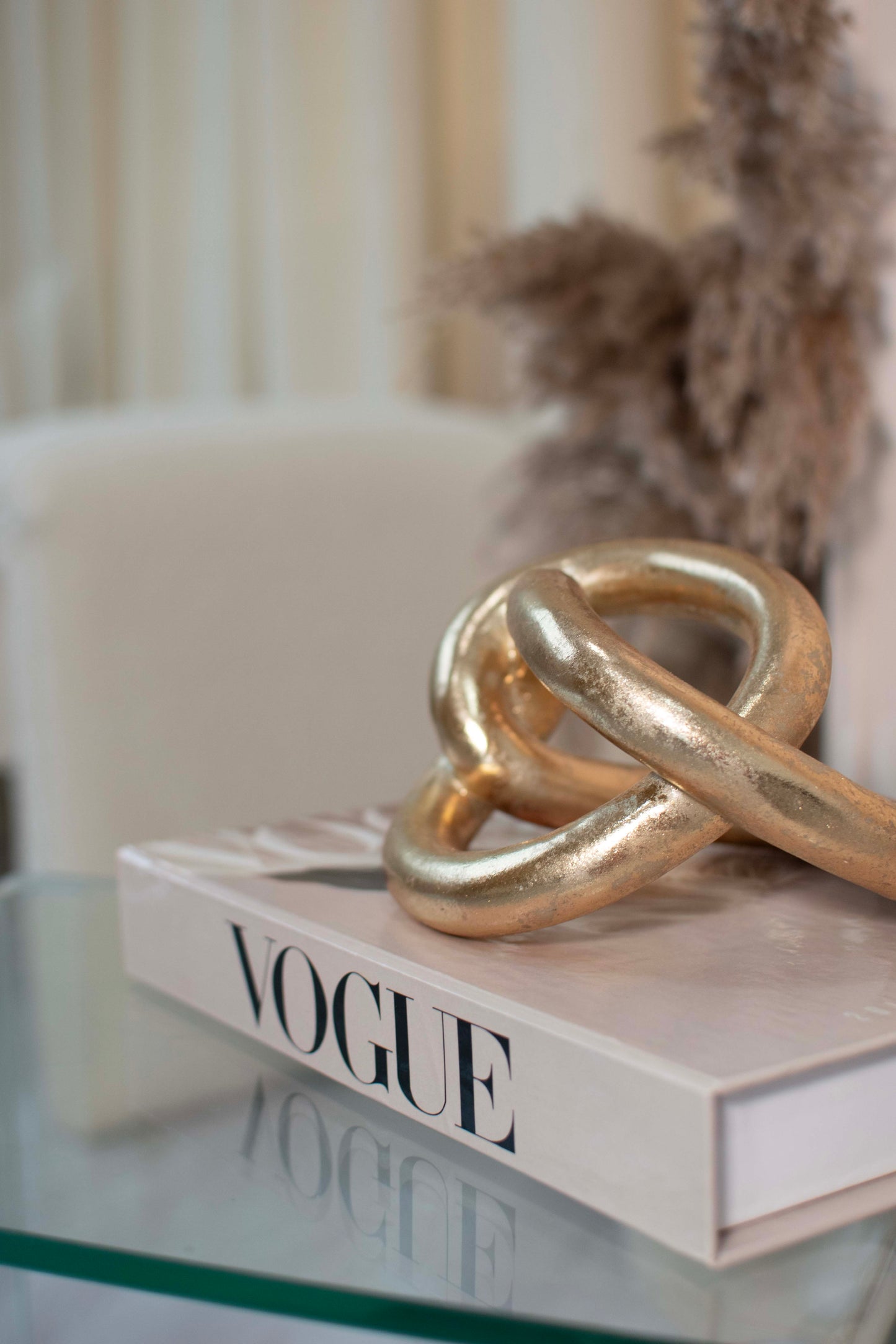 Vogue Cream Decorative Secret Coffee Table Book Box