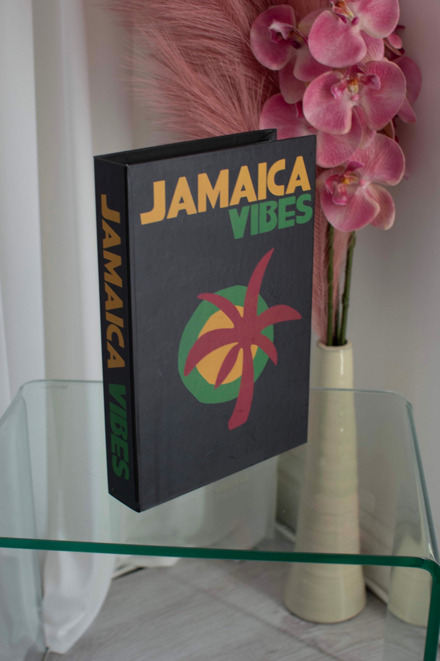 Jamaica Vibes Travel Decorative Secret Coffee Table Book Box