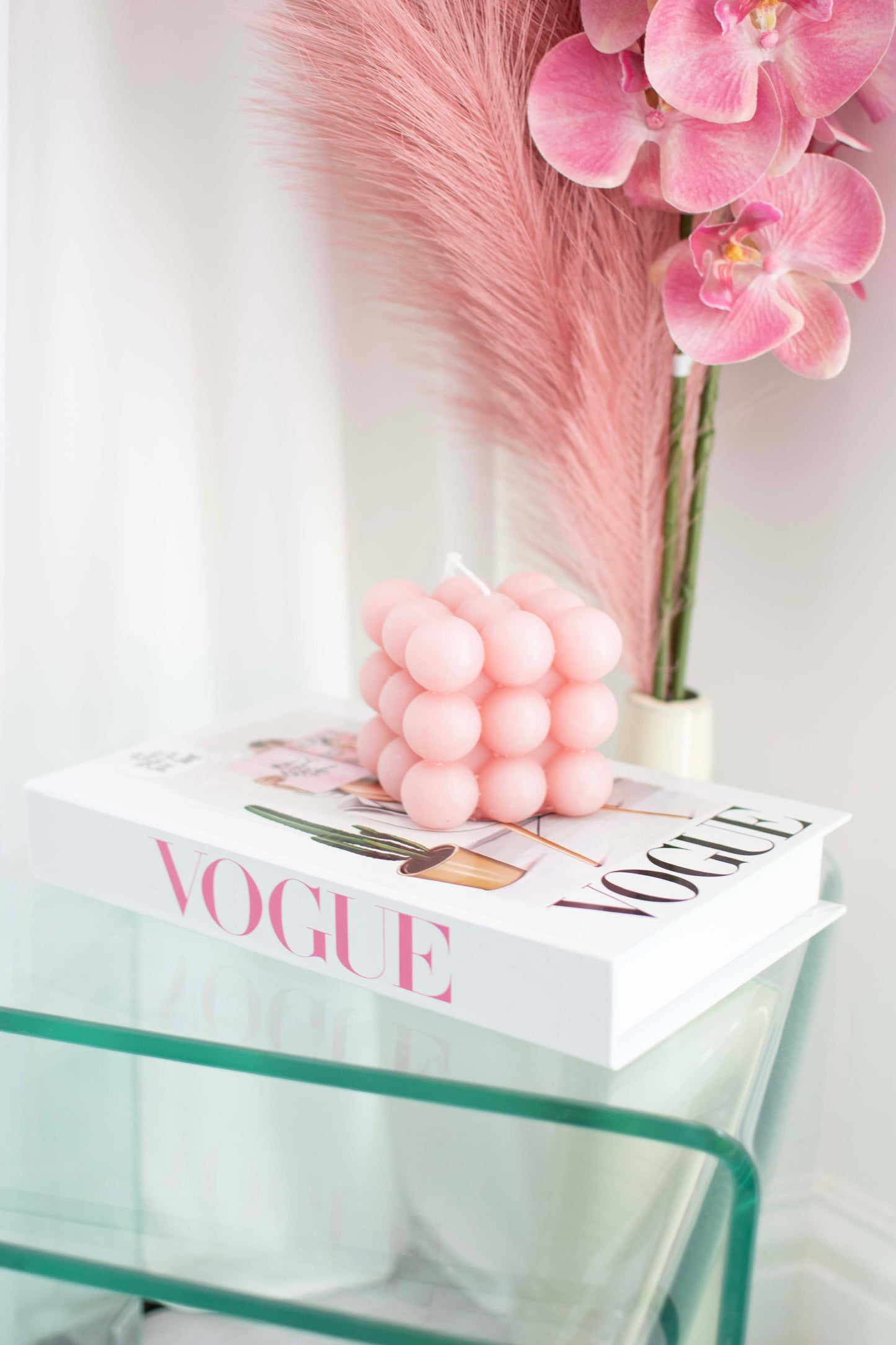 Vogue Pink Decorative Secret Coffee Table Book Box