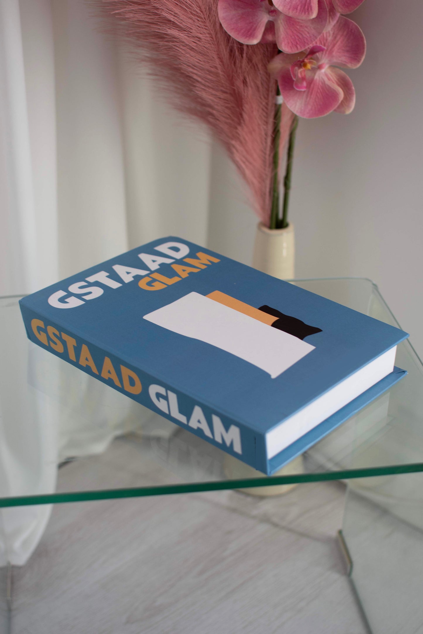 Gstaad Glam Travel Decorative Secret Coffee Table Book Box