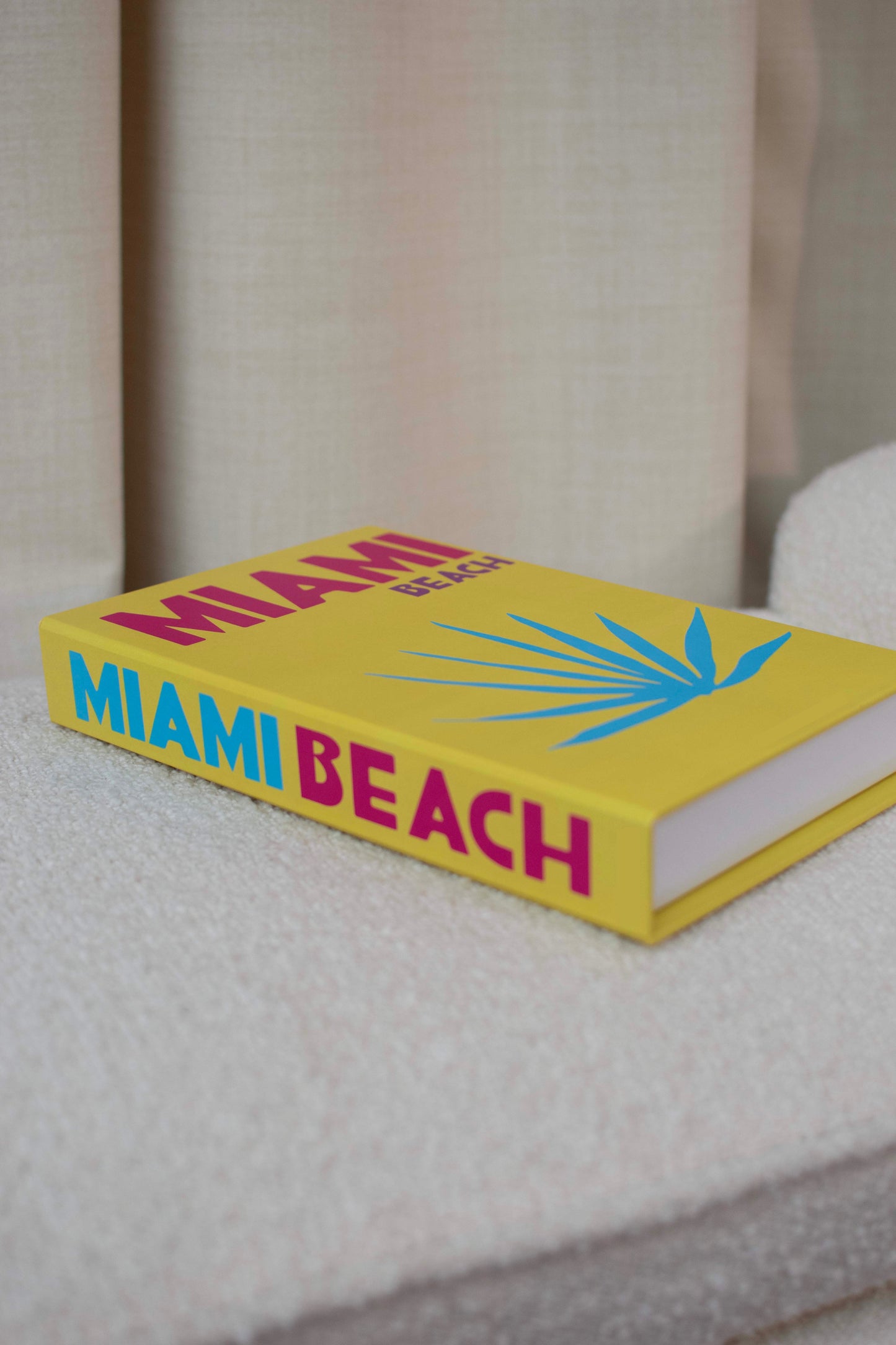 Miami Beach Travel Decorative Secret Coffee Table Book Box