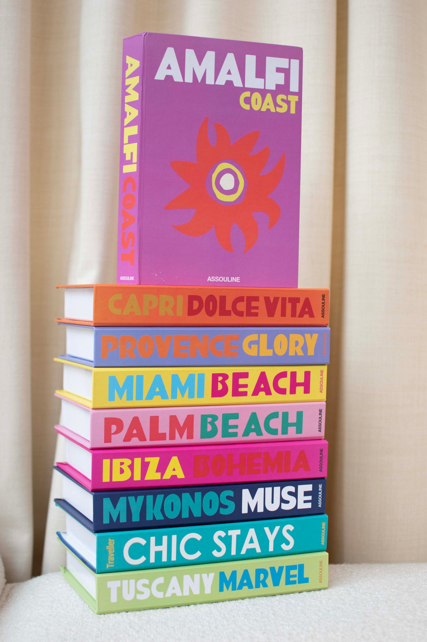 Amalfi Coast Bohemia Travel Decorative Secret Coffee Table Book Box