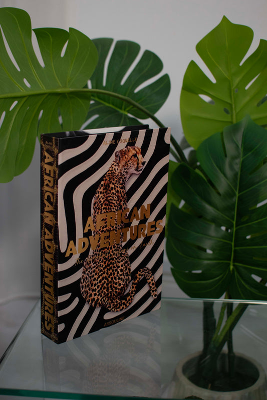 African Adventures Gold Decorative Secret Coffee Table Book Box